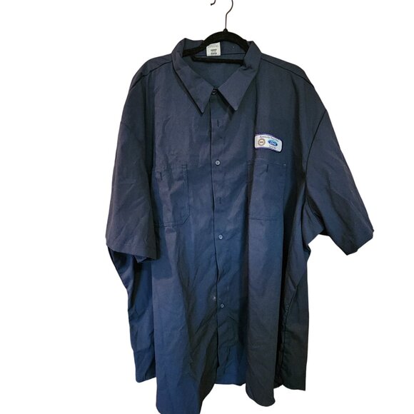 Union Line Ford Kentucky Truck Plant Work Shirt Mens 5XL Short Sleeve - Picture 1 of 4